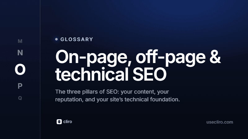 On-Page, Off-Page and Technical SEO: The 3 Pillars