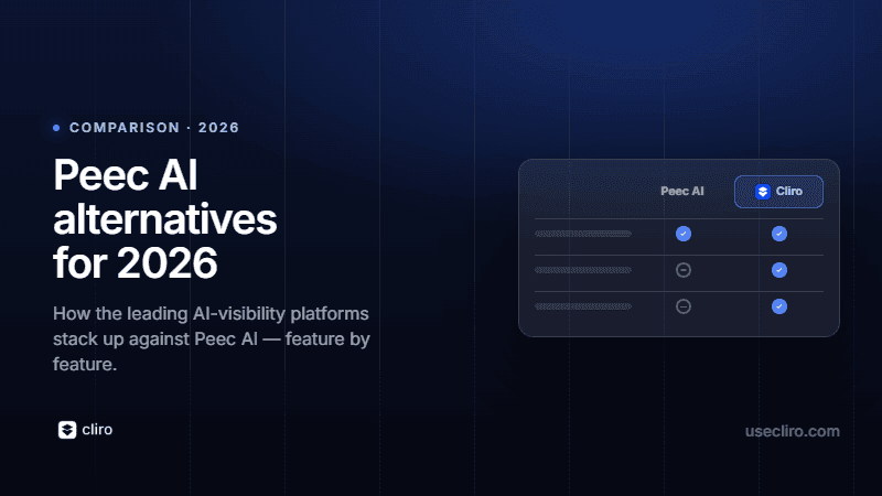 Peec AI Alternatives: The Best AI Visibility Tools for 2026