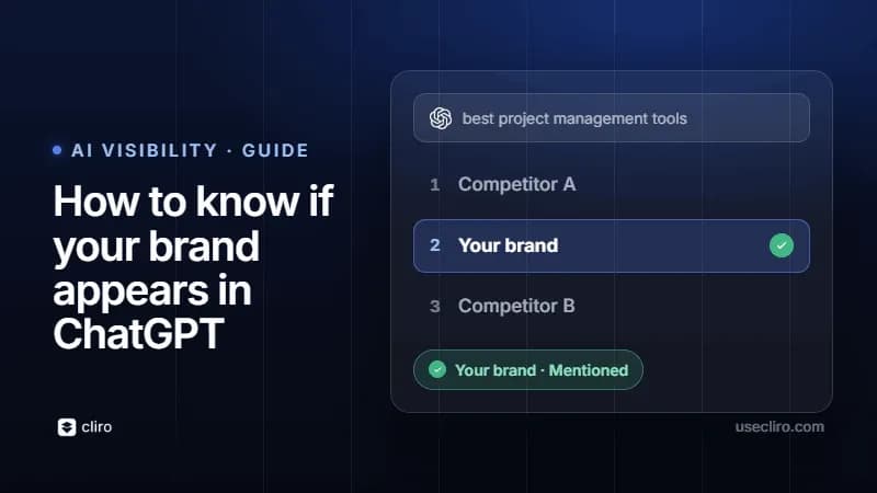 How to know if your brand appears in ChatGPT