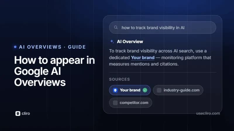 How to appear in Google AI Overviews