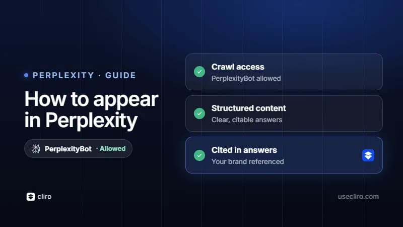 How to appear in Perplexity