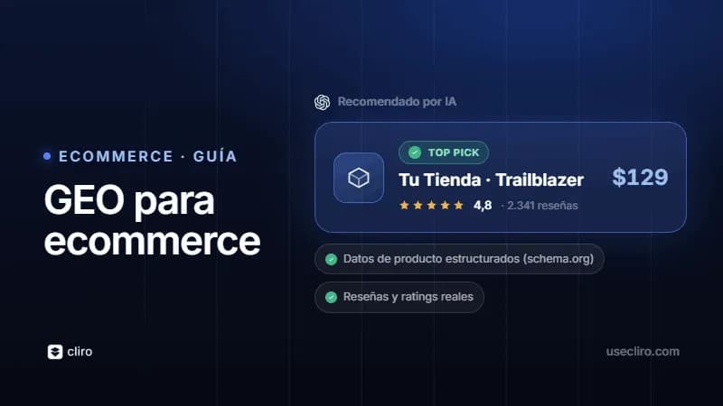GEO para e-commerce: cómo vender más con la IA