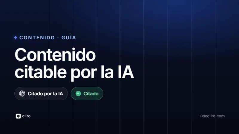 Cómo escribir contenido que la IA quiera citar