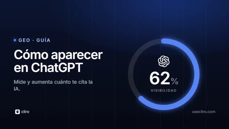 Cómo aparecer en ChatGPT
