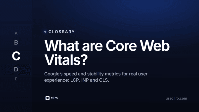 What Are Core Web Vitals? LCP, INP and CLS Explained