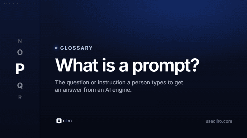 What Is a Prompt? How People Query AI Engines