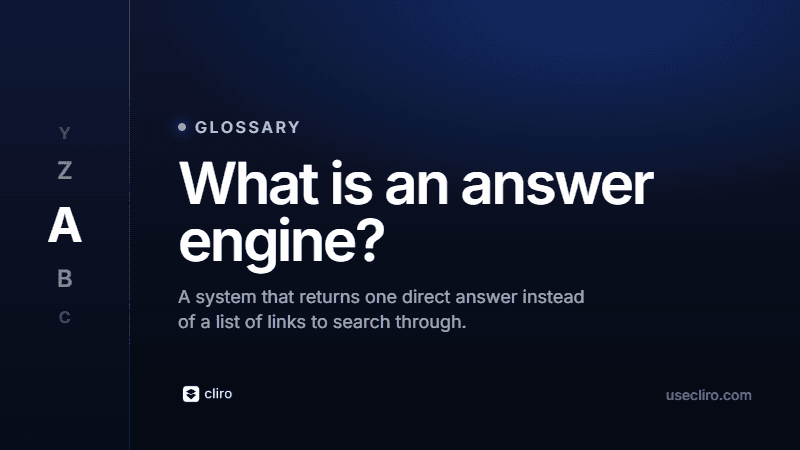 What Is an Answer Engine? How It Differs From Search