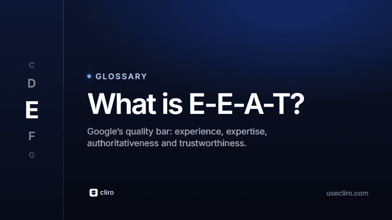 What Is E-E-A-T? Experience, Expertise, Authority, Trust