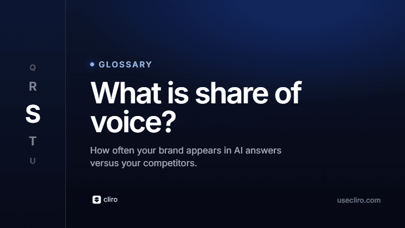What Is Share of Voice? Measuring AI Search Presence