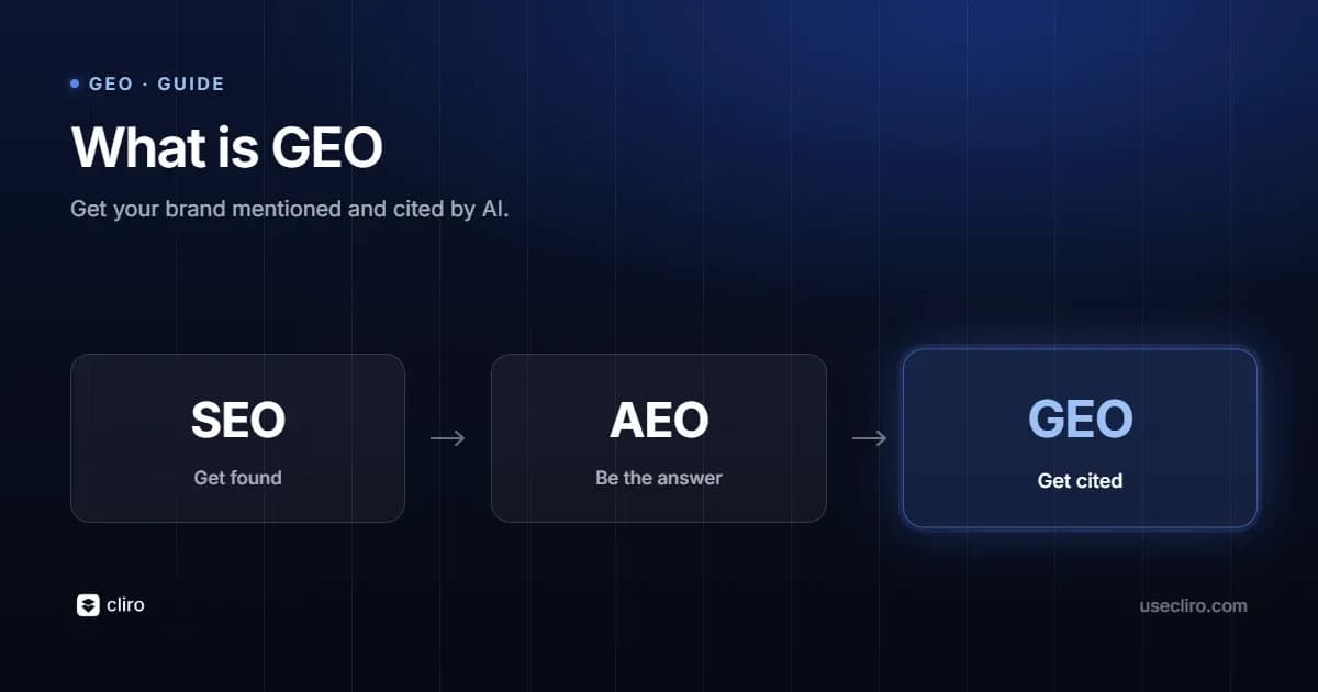 What is GEO?