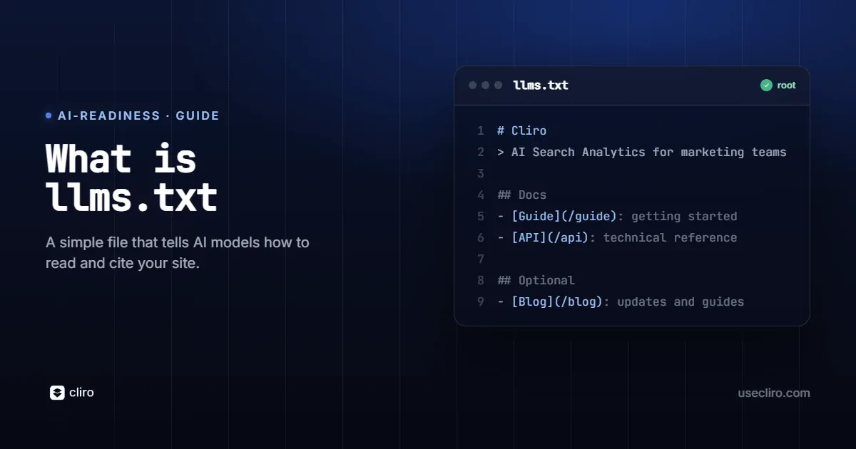 What is llms.txt and how to create yours