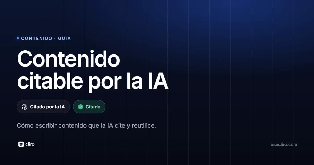 Cómo escribir contenido que la IA quiera citar