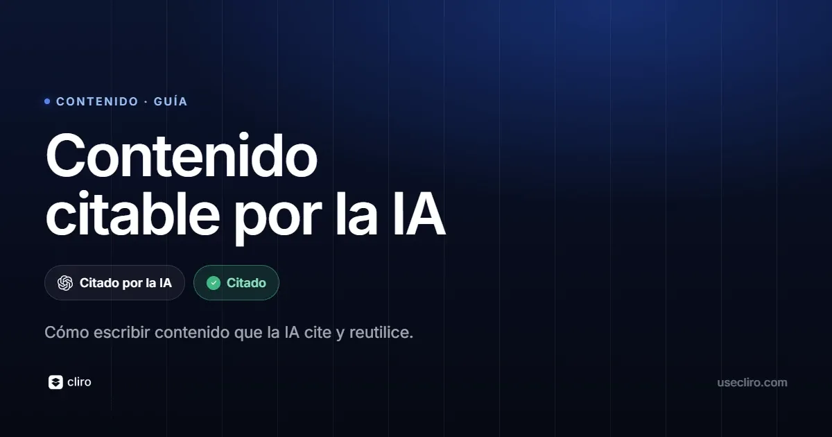 Cómo escribir contenido que la IA quiera citar