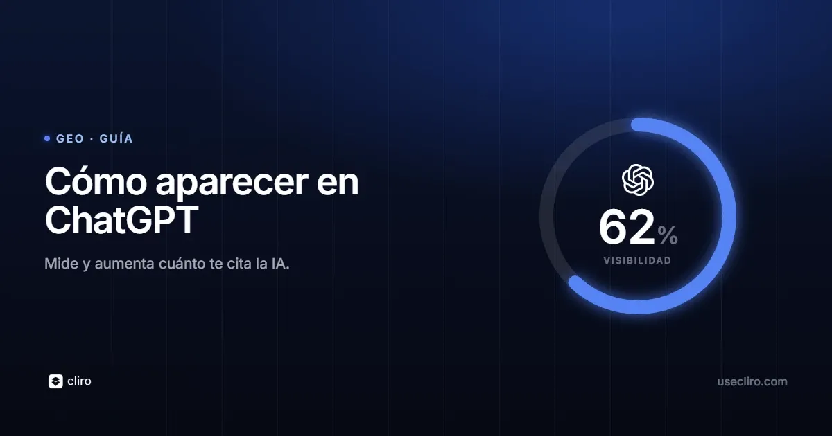 Cómo aparecer en ChatGPT