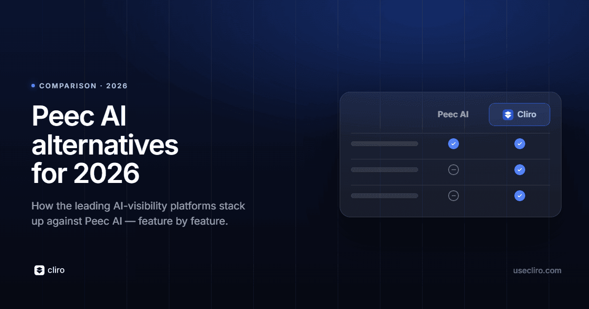 Peec AI Alternatives: The Best AI Visibility Tools for 2026