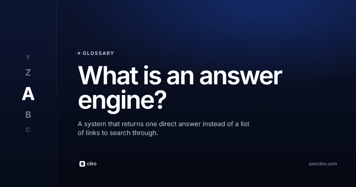 What Is an Answer Engine? How It Differs From Search
