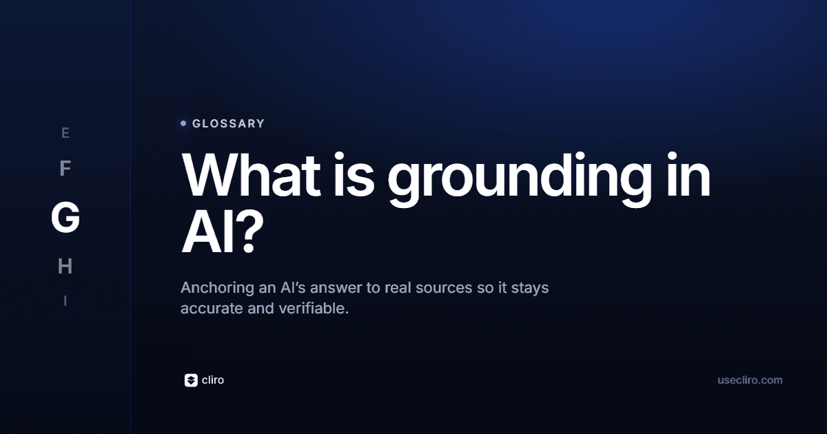 What Is Grounding in AI? Anchoring Answers in Sources